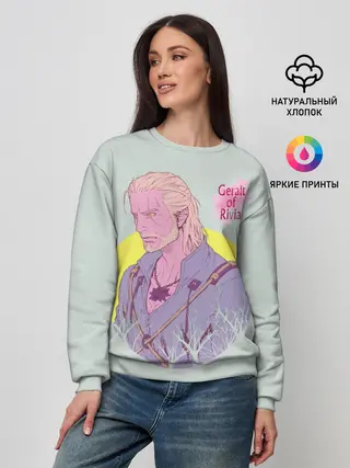 Женский свитшот / Geralt of Rivia | Ведьмак