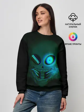 Женский свитшот / Undertale Sans | Glitch