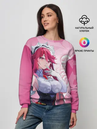 Женский свитшот / GENSHIN IMPACT, РОЗАРИЯ