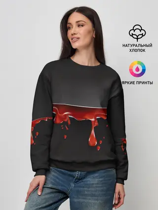 Женский свитшот / Разрезанный