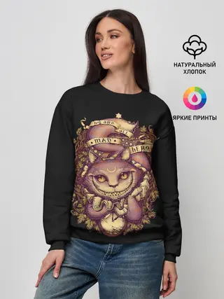 Женский свитшот / Чеширский котик