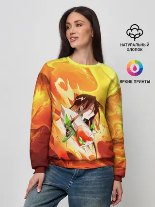 Женский свитшот / Шаман Кинг | Хао | Зик