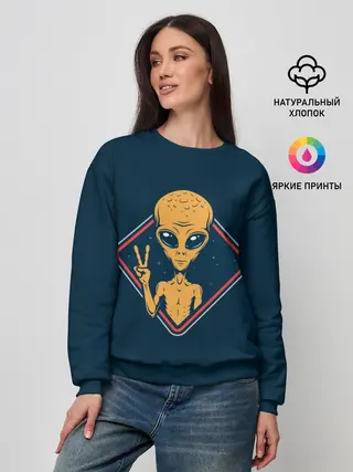 Женский свитшот / НЛО / UFO