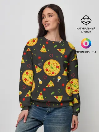 Женский свитшот / Веганская пицца