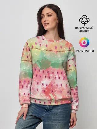 Женский свитшот / Бархатный арбуз