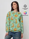 Женский свитшот / Лиса с Грибами