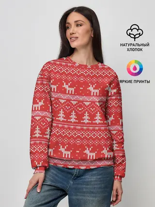 Женский свитшот / Русские народные узоры