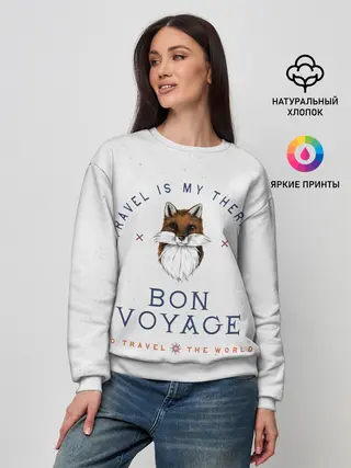Женский свитшот / Fox traveler