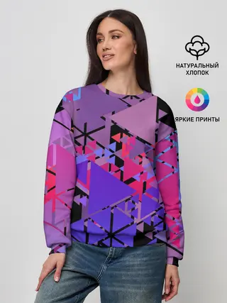 Женский свитшот / Треугольники