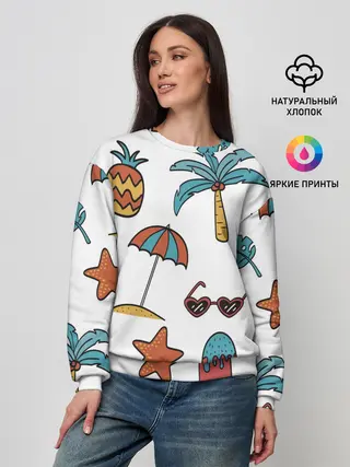 Женский свитшот / Summer with love