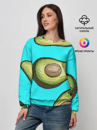 Женский свитшот / Авакадо