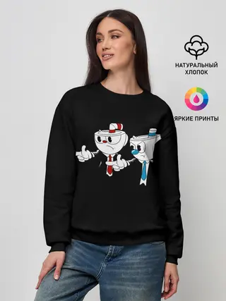 Женский свитшот / CUPHEAD | PULP FICTION