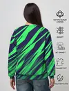 Женский свитшот / Абстрактный дизайн ,,Зелень