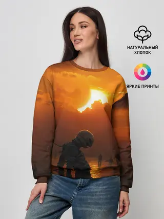 Женский свитшот / Берсерк закат