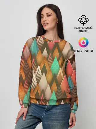 Женский свитшот / Острые пики