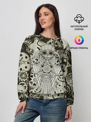 Женский свитшот / Стимпанк Сова