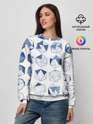 Женский свитшот / Геометрические фигуры