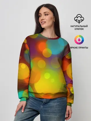 Женский свитшот / Цветные блики