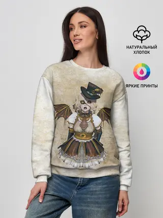 Женский свитшот / Стимпанк Девушка