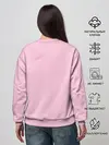 Женский свитшот / лама с цветами