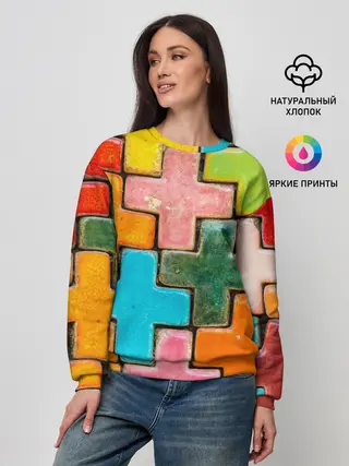 Женский свитшот / Крестик