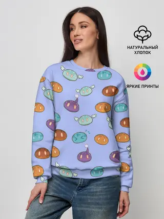 Женский свитшот / Genshin impact Slimes | Слаймы