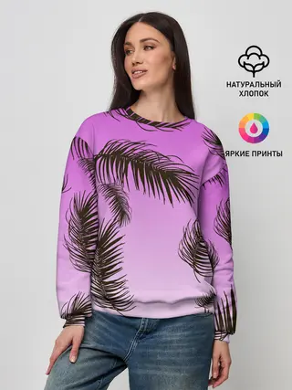 Женский свитшот / Тропический Закат