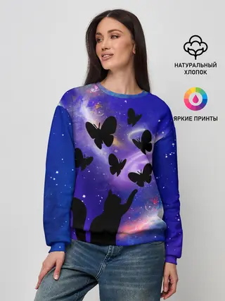 Женский свитшот / КотоКосмос