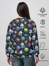 Женский свитшот / Мультяшные планеты