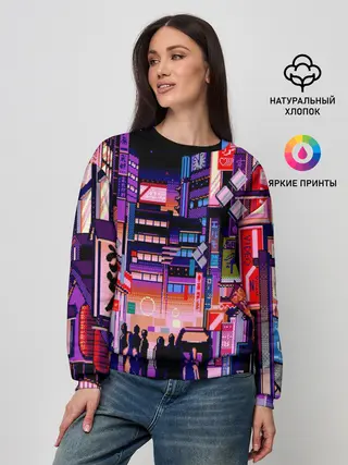 Женский свитшот / Переулок Токио