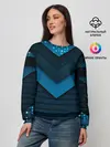 Женский свитшот / 3D luxury blue abstract