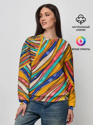 Женский свитшот / Абстрактное течение