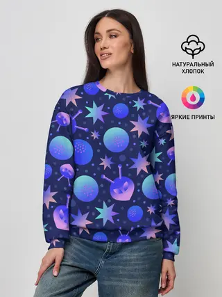 Женский свитшот / Космический микс