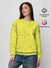Женский свитшот / Желтый и серый | Yellow & gray