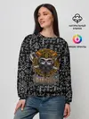 Женский свитшот / Valheim Череп викинга