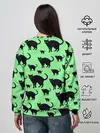Женский свитшот / Кошачий фон
