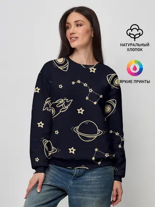 Женский свитшот / космос