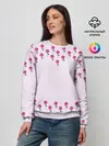 Женский свитшот / розовые цветы | pink flowers