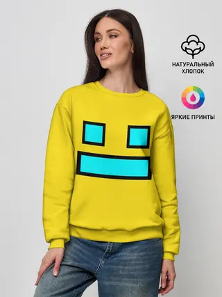 Женский свитшот / Geometry Dash Smile