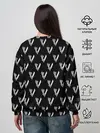 Женский свитшот / Викинги Лого Паттерн | Vikings Pattern