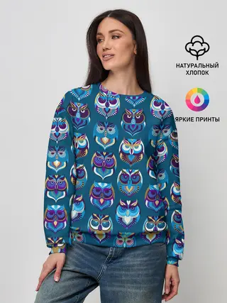 Женский свитшот / Совы