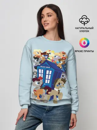 Женский свитшот / My little pony x Doctor Who