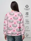 Женский свитшот / Пиксельные котики