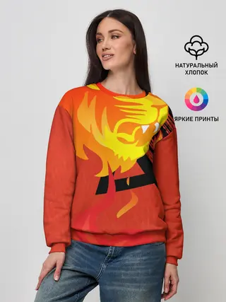 Женский свитшот / Огненный лев