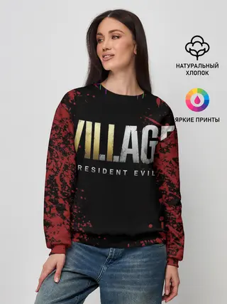 Женский свитшот / Resident Evil Village логотип