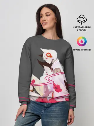 Женский свитшот / Flower Tomoe