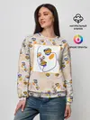 Женский свитшот / Лица в графике