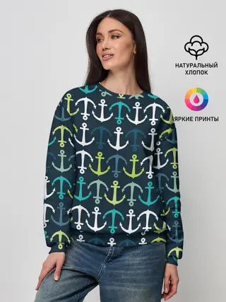 Женский свитшот / Якоря