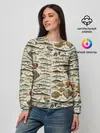 Женский свитшот / рыбный паттерн