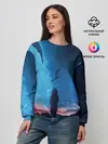 Женский свитшот / Подводный мир | Силуэт